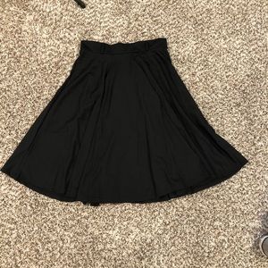 Black circle skirt